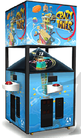 Crazy Tower MEGA Arcade Holographic Ticket Redemption Game