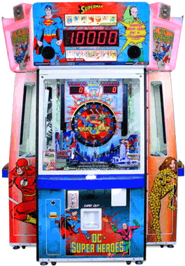 DC Superheroes Card and Token Redemption Arcade Game From Bandai Namco Games