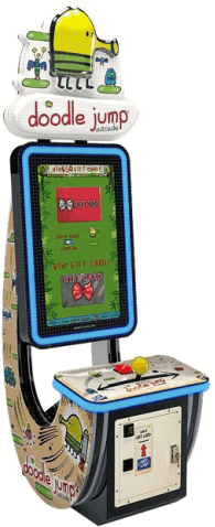 Doodle Jump Arcade Prize / Gift Card Redemption Video Game From ICE