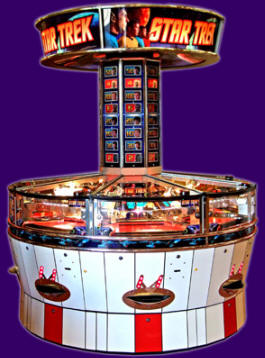 STAR TREK 8 Player Token Coin Pusher Machine From Coastal Amusements