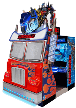 Transformers : Shadows Rising Video Arcade Game Theater From SEGA Amusements