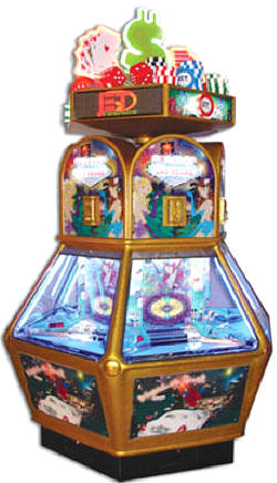 The Vegas Sensation Coin Pusher Redemption Game From Jennison Entertainment / Betson Enterprises