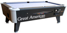 Black Diamond Pool Table - Dollar Bill/ Coin Operated | Great American