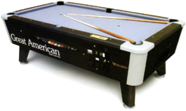 Black Diamond Pool Table - DBA / Coin Operated | Great American