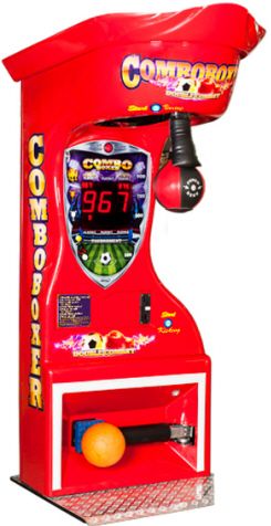 Kalkomat Boxer Boxing Machine Arcade Game - Combo Boxer - Red - DBA