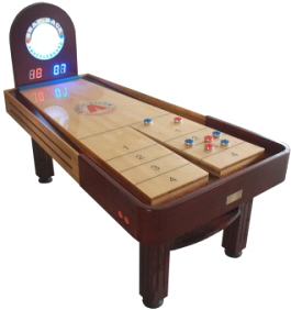 Pinnacle Snap Back Rebound Shuffleboard Table From Mega Mania