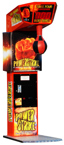 Power Strike Boxer 2012 Fire Edition Coin Operated Arcade Boxing Machine From Punchline Games