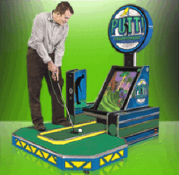 Putt Championship Edition Non Coin / Free Play Miniature Golf Video Arcade Game / Putt! Mini Golf Arcade By Chicago Gaming Company