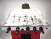 Super Chexx / Super Chex Deluxe Home / Free Play Red Model Dome Hockey Table / Bubble Hockey Game / Rod Hockey Machine From ICE Games