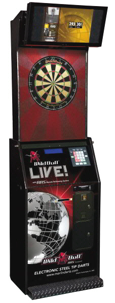 Wild Bull LIVE Online Steel Tip / Bristle Electronic Tournament / League Dartboard Machine From Merlin Technologies