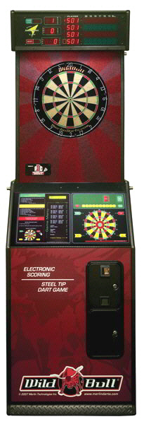 Wild Bull Steel Tip Bristle Electronic Dartboard From Merlin Technologies