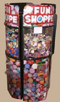 Fun Shoppe Round Kiosk Bulk Vending Center From OK Manufacturing