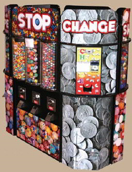 Fun Shoppe Small Kiosk Bulk Vending Center From OK Manufacturing