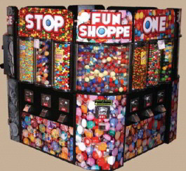 Fun Shoppe Square Kiosk Bulk Vending Center