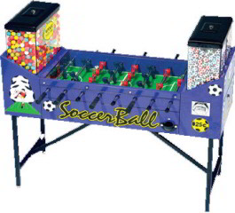 Soccerball Gumball / Foosball Skill Game 