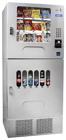 UBS618 Ultimate Break Station Refrigerated Beverage + Snack Vending Machine
