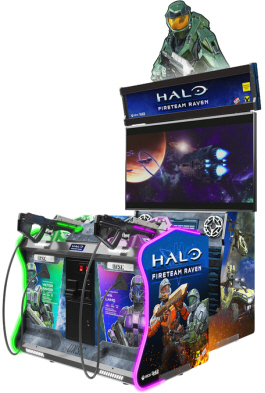 Halo Fireteam Raven Video Arcade Game - 2 Player Tethered Model | From Raw Thrills