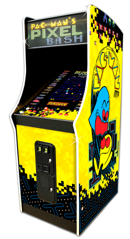 Pac Man's Pixel Bash Video Arcade Game | 25" Commercial Coin Operated Model From Bandai Namco