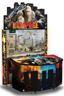 Rampage Arcade Videmption Shooting Game -