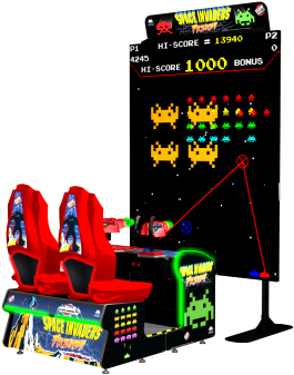 Space Invaders Frenzy Video Arcade Game From Raw Thrills