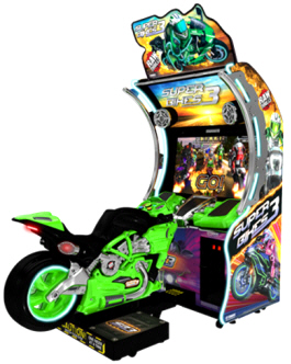 Super Bikes 3 Motorcycle Video Arcade Game From Raw Thrills