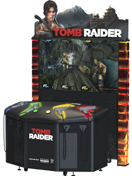 Tomb Raider Arcade 65" Video Shooting Game 