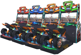 ATV Slam Video Arcade Racing Game - 4 Player Model - From Sega Amusements 