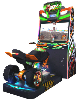 ATV Slam DLX Video Arcade Motion Simulator Racing Game From Sega Amusements 