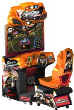 The Fast & The Furious Super Cars 42" Model Video Arcade Racing Game From Raw Thrills