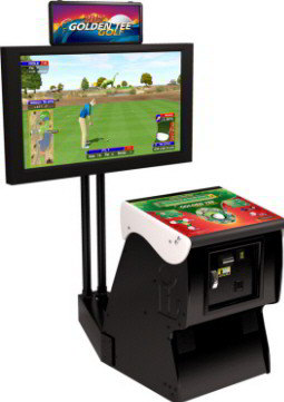 Golden Tee Golf 2012 "Unplugged" Pedestal Model Video Arcade Game From Incredible Technologies