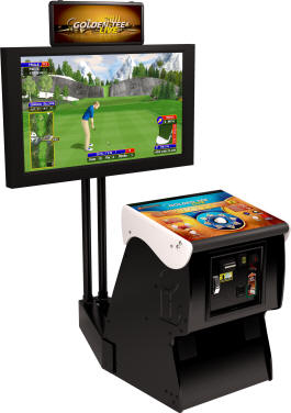 Golden Tee Golf LIVE 2011 Factory Pedestal Model Video Golf Game Marquee