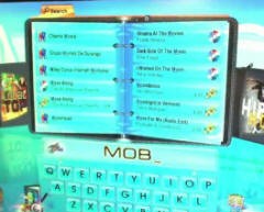 JVL MediaStream Music Network - On Screen Internet Jukebox Song Selection Screen