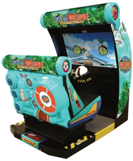 Let's Go Island : Dream Edition Motion Simulator Video Arcade Game From SEGA