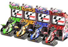 MotoGP Arcade Motorcycle Simulator Video Game - 4 Player Model From Raw Thrills