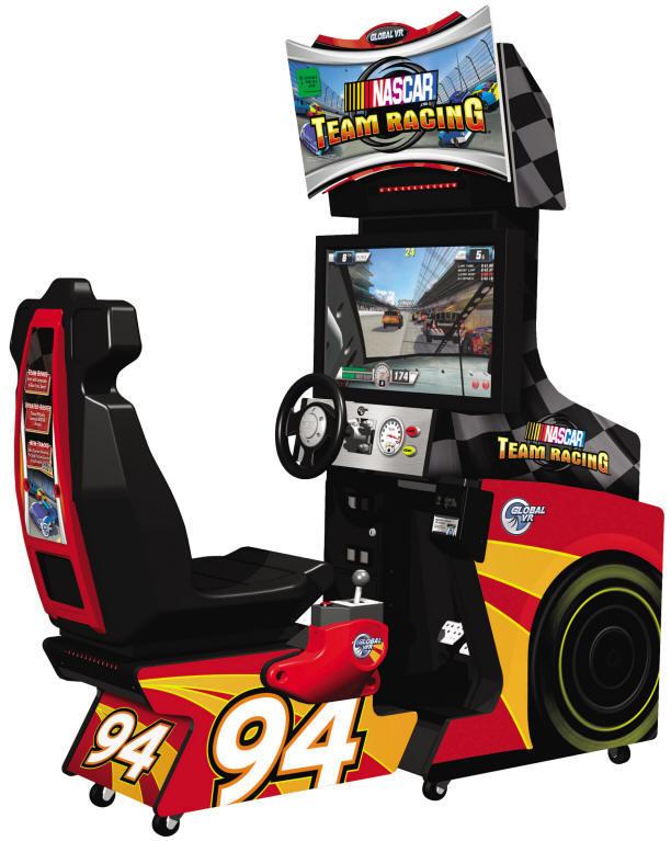 NASCAR Team Racing Standard Edition Video Arcade Driving Game From Global VR | Large Picture