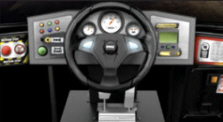 Sega Showdown Special Attraction | Steering Wheel and Control Panel