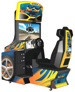 Twisted Nitro Stunt Racing Standard Video Arcade Game From Global VR and EA Sports