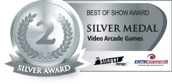 Silver Medal Award  - Video Arcade Games  :  Best Of Show Arcade Machine Awards / BOSA 2014