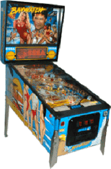 Baywatch Pinball Machine From Sega Pinball | From BMI Gaming: 1-866-527-1362