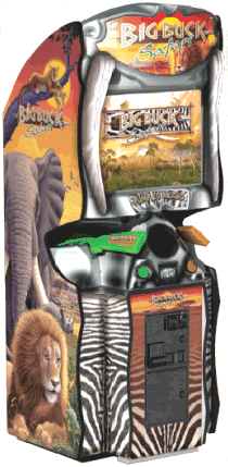 Big Buck Hunter Safari Video Arcade Game Upright  Model From Raw Thrills / Betson / Play Mechanix