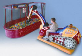 Hydraulic Bulldozer 2 Kiddie Ride - 29032 | From Falgas Amusement Rides