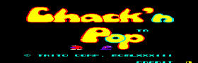 Chack N Pop Video Game - Taito 1983