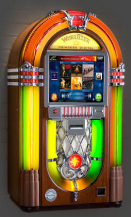 Wurlitzer Digital Princess Internet Jukebox | Streaming Downloading Ecast Jukebox Machine By Wurlitzer Jukebox