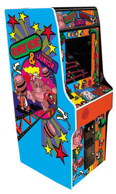 Donkey Kong / Donkey Kong Jr Junior 25" Upright Video Arcade Game By Namco - Coin Operated