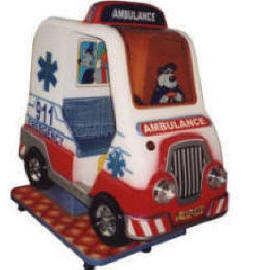 Falgas Ambulance Kiddie Ride - 26277 - | From BMI Gaming : Global Supplier Of Kiddie Rides, Arcade Games and Amusements: 1-866-527-1362