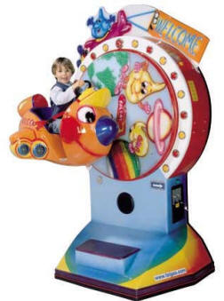 Falgas Airplane Wheel Kiddie Ride - 27120 - | From BMI Gaming : Global Supplier Of Kiddie Rides, Arcade Games and Amusements: 1-866-527-1362