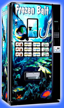 Frozen Bait Vending Machine By FastCorp From BMI Gaming: 1-800-PINBAL