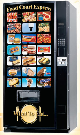 Food Court Express / Z-400 Frozen Food Vending Machine By FastCorp From BMI Gaming: 1-866-527-1362 