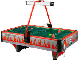 Orange Football Frenzy Double Wide Air Hockey Table - Non Coin