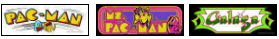 Pac-Man / Galaga / Ms. Pac Man 25th Anniversary Game Logos
